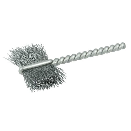 Weiler 1" Power Tube Brush, .008" Steel Wire Fill, 5/8" Brush Length 21041